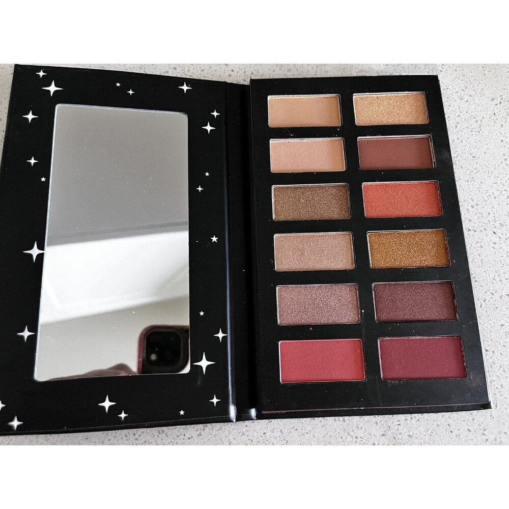 Hot Topic Coffin Roses eyeshadow palette 12 shades matte & shimmer brown neutral